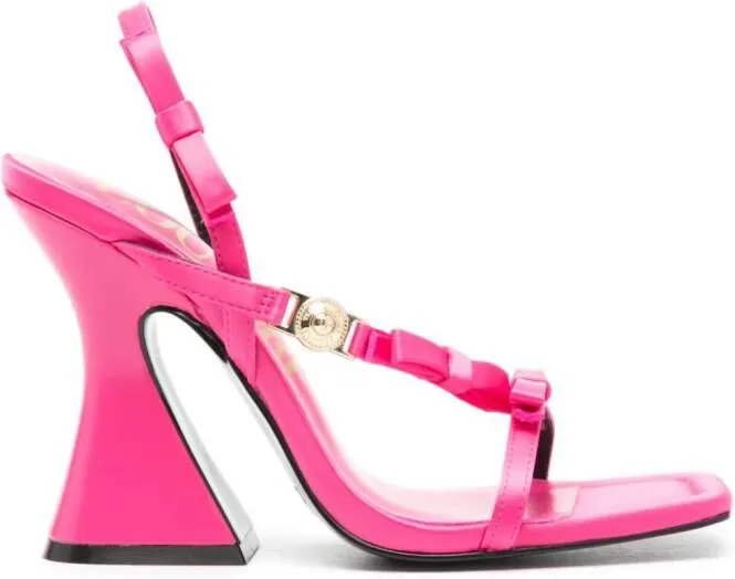 Versace Jeans Couture 110mm bow-detailed sandals Pink