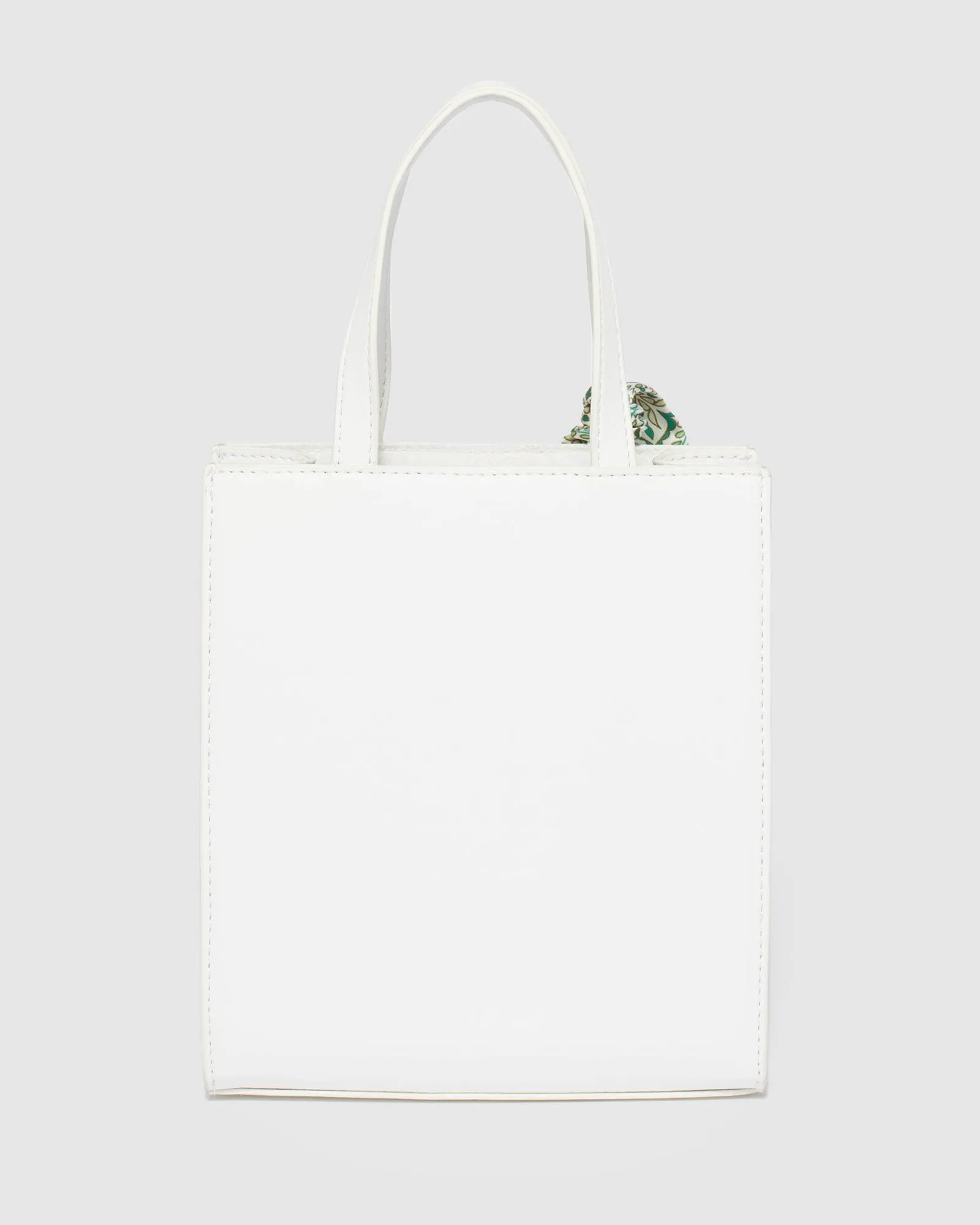 White Rosie Mini Tote Bag